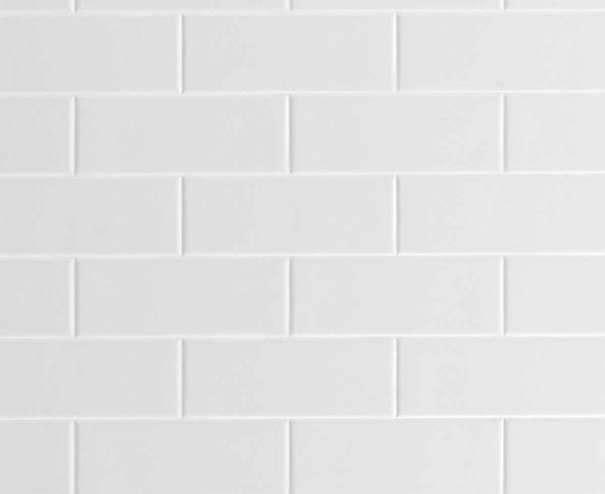 Seratone Aqua Polar White Subway Tile