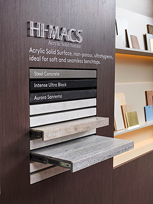 Hi-Macs home idea center display