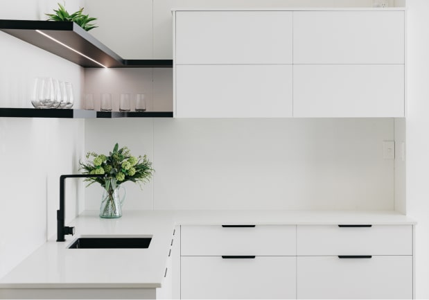 Scandinavian white kitchen