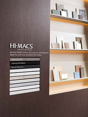 Hi-Macs home idea center display